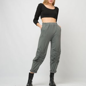 Jogger Pants For Women/Elastic Waist Pants/Cozy Jogger With Pockets/Street Style Sweatpants image 1