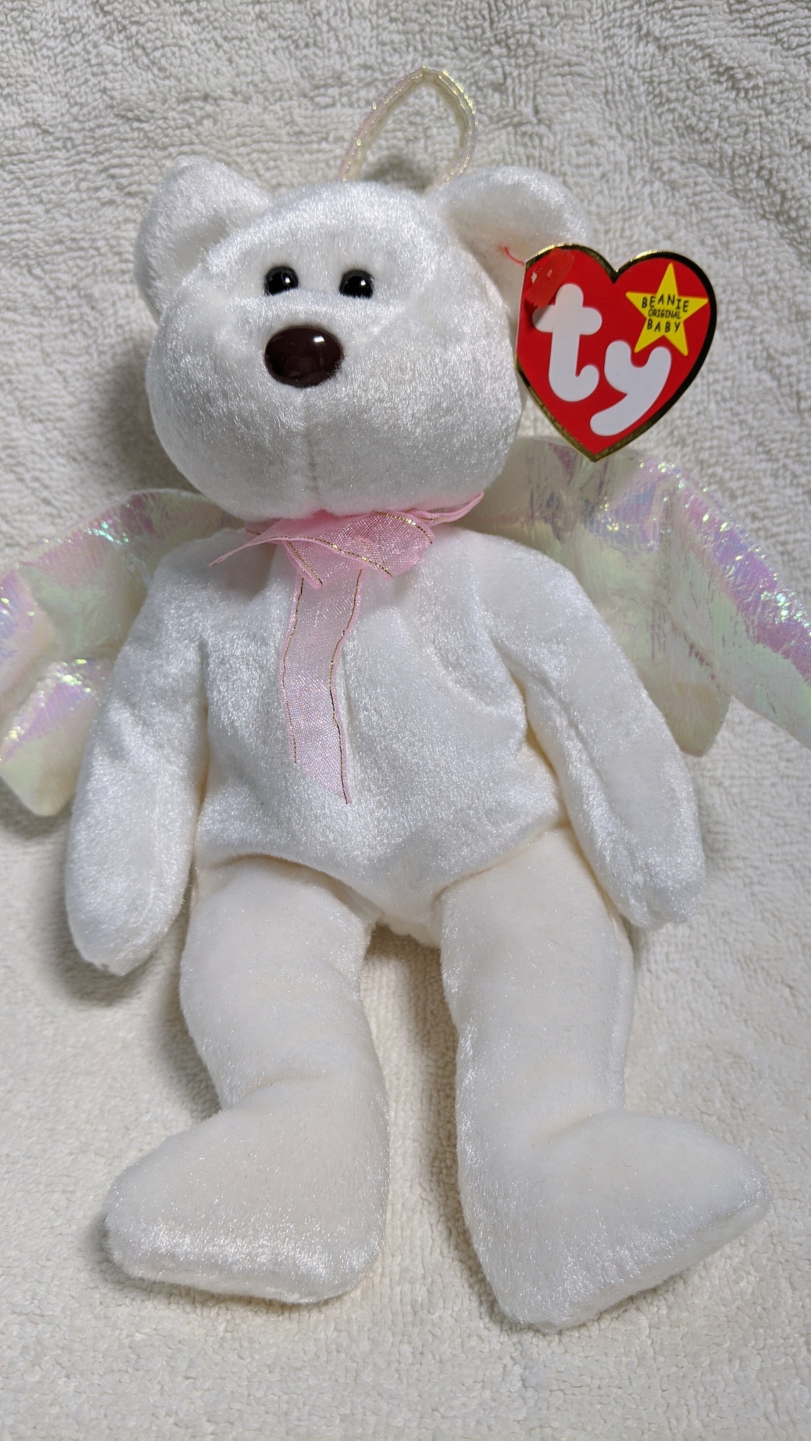 Angel bear beanie baby Clearance