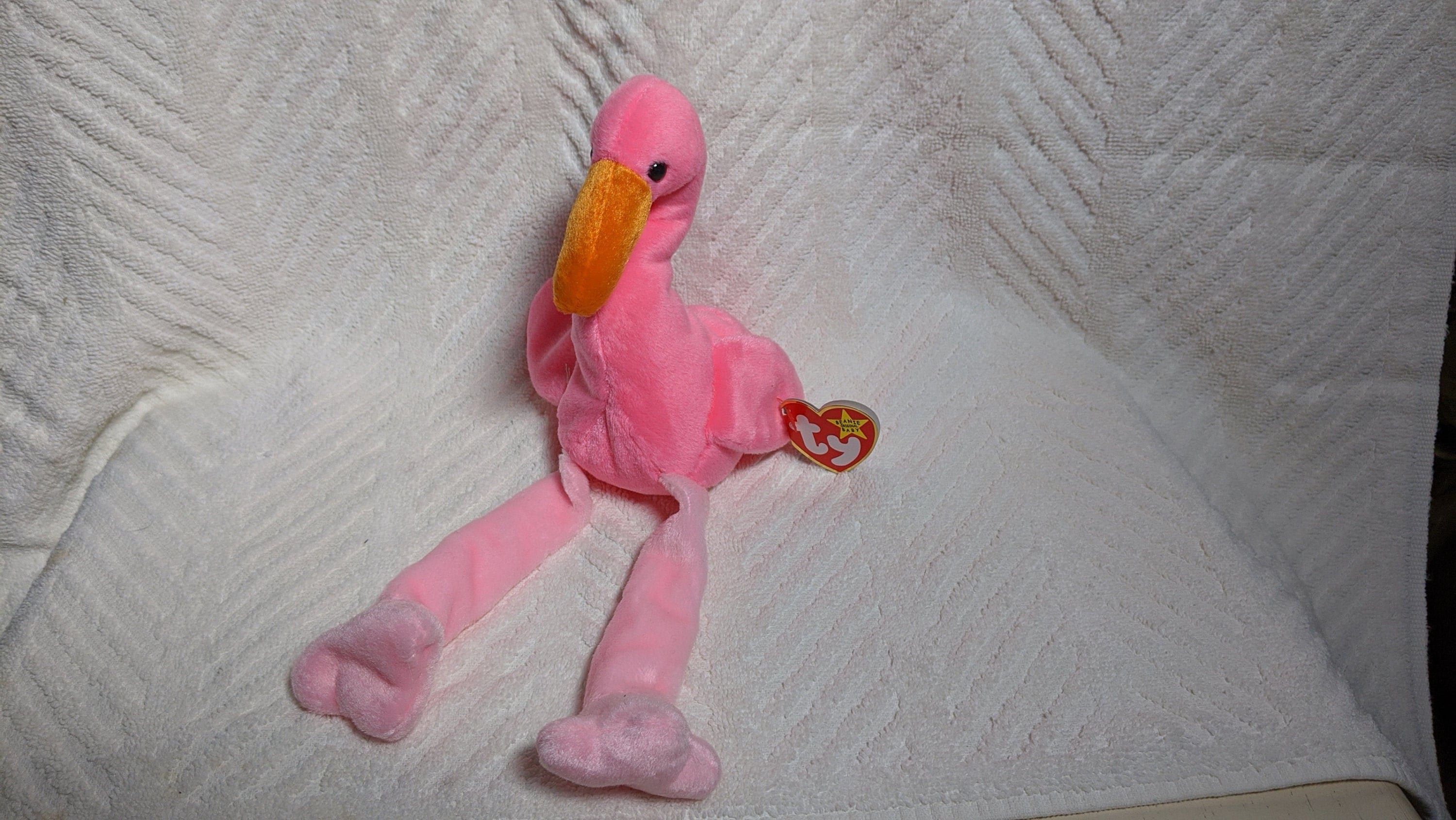 TY Pinky the Flamingo Beanie Baby-1995 | Etsy