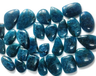 Blue Apatite natural stone cabochon 39 \u0445 20 \u0445 6 mm