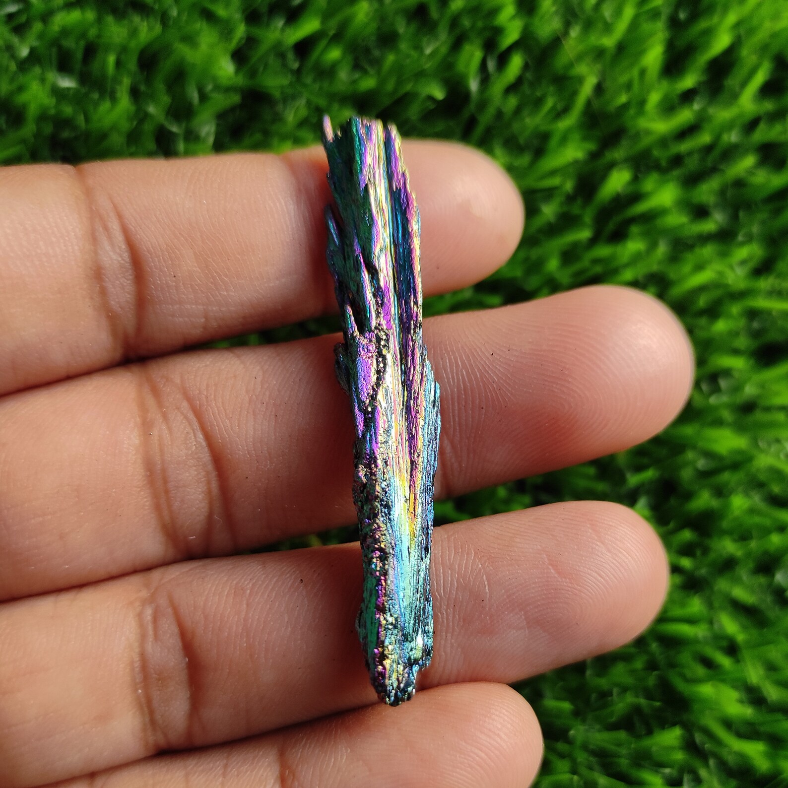Aura Rainbow Kyanite Aura Crystal 2.16Inch Gemstone Rainbow Etsy