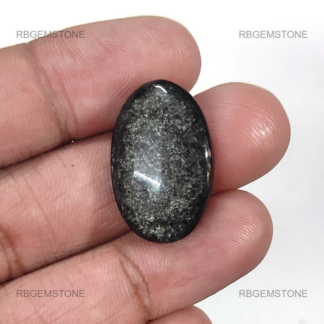 Natural Sheen Obsidian Loose Cabochon, Golden Obsidian Cabs