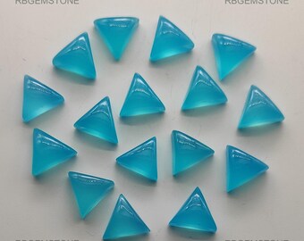 Cabochon Paraiba Gemstone Cabs/ Paraiba Paraiba Cabochon/ Triangle Shape Paraiba Stone/ Natural Loose Gemstone