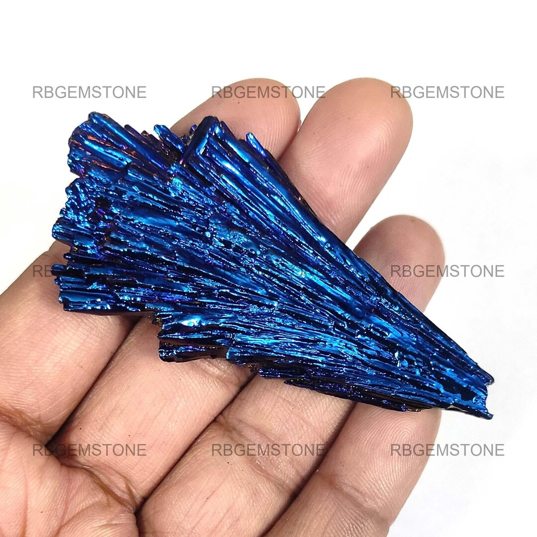 Natural Titanium Aura Kyanite Fan Healing Gemstone/ Multi Color Kyanite