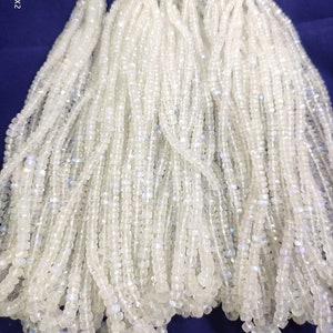 17&quot; Rainbow Moonstone Faceted Rondelle Beads, White Rainbow Moonstone Beads Strand, 4 to 7.5 MM Flashy Beads, Micro Faceted ~ 70 to 80 CT WT