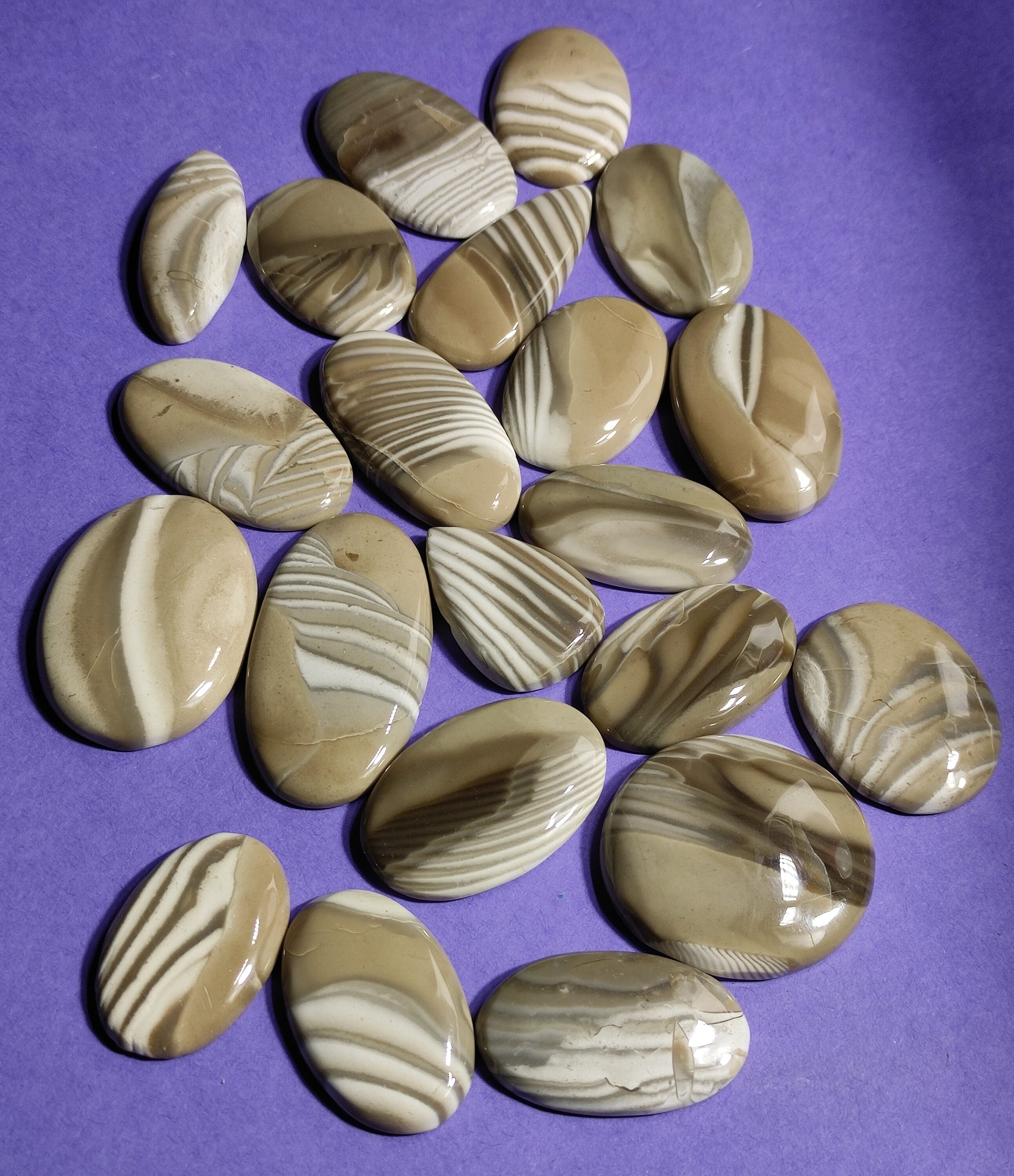 Polish Flint Cabochon Natural Polish Flint Stone for Making Etsy