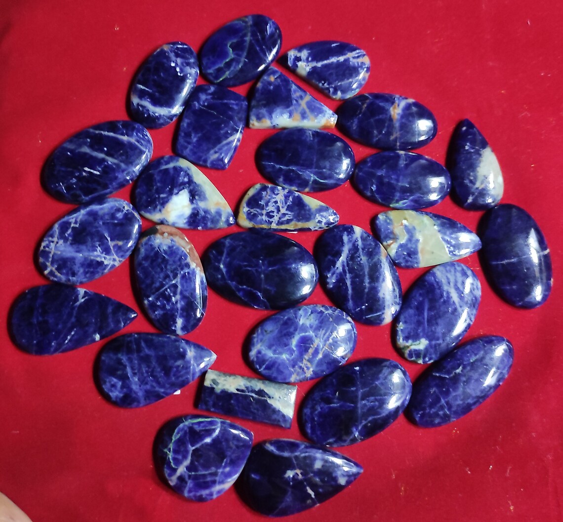 AAA Grade Sodalite Gemstone Blue Sodalite Cabochon Designer Etsy