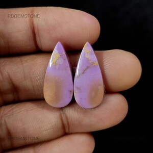 Cabochon Phosphosiderite Gemstone Cabs/ Multicolor Phosphosiderite Cabochon/ Teardrop Shape Phosphosiderite Stone/ Natural Loose Gemstone