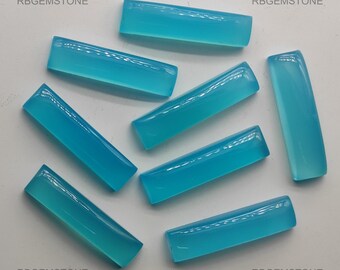 Indian Paraiba Loose Gemstone 100% Natural Rectangle Shape Unheated Cabochon