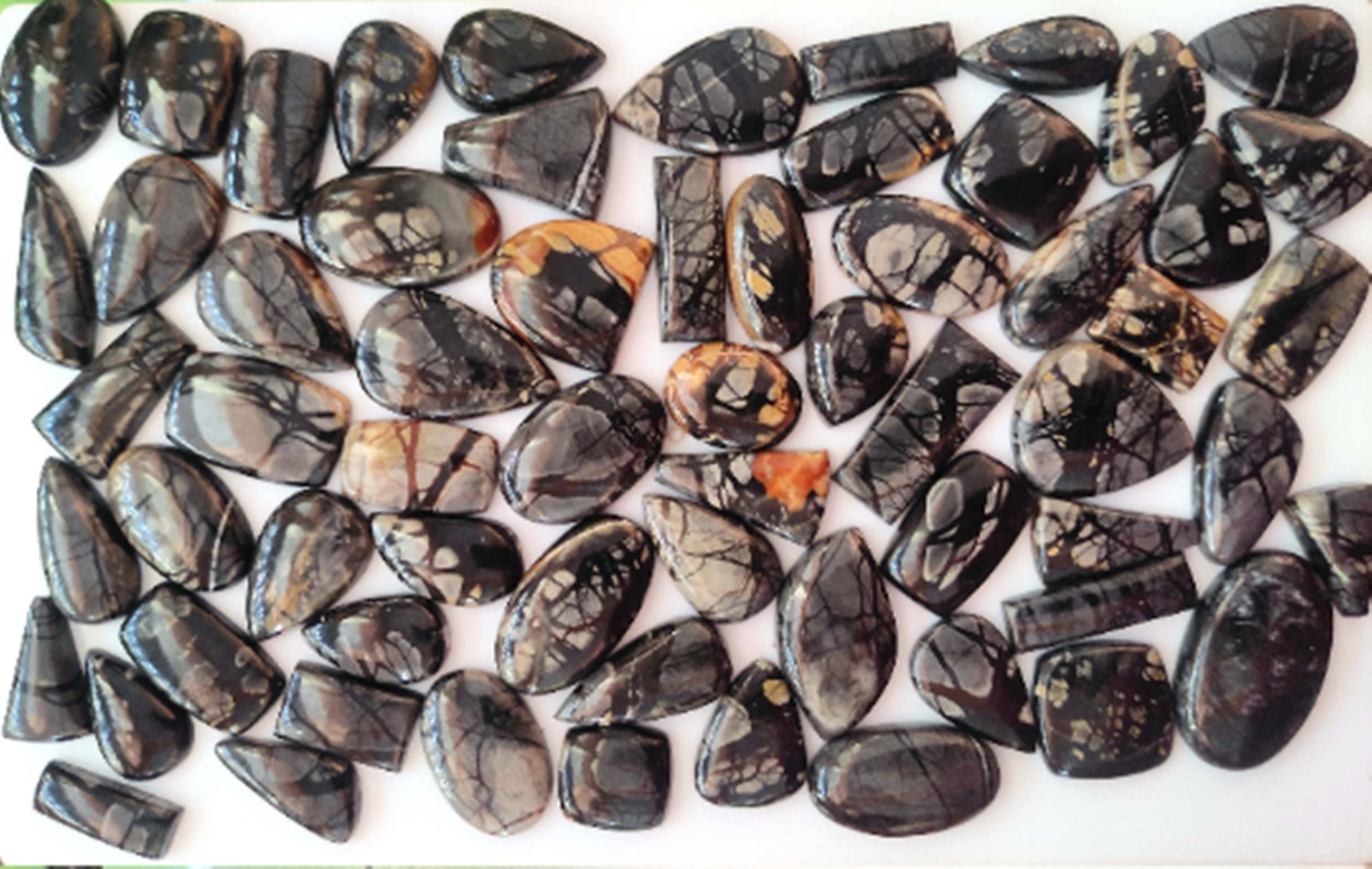 Multicolor Picasso Gemstone | Natural Picasso Cabochon | Mix Shape Picasso Designer Stone For Making Jewelry