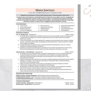 Recommended - Professional Resumé Template - Instant Download, Editable (Word Doc.), Custom Resume Layout, Executive Resumé - 5