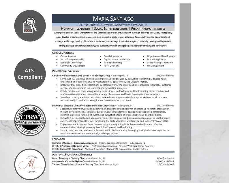 2021 Resume Template Instant Download Editable Word Doc ...