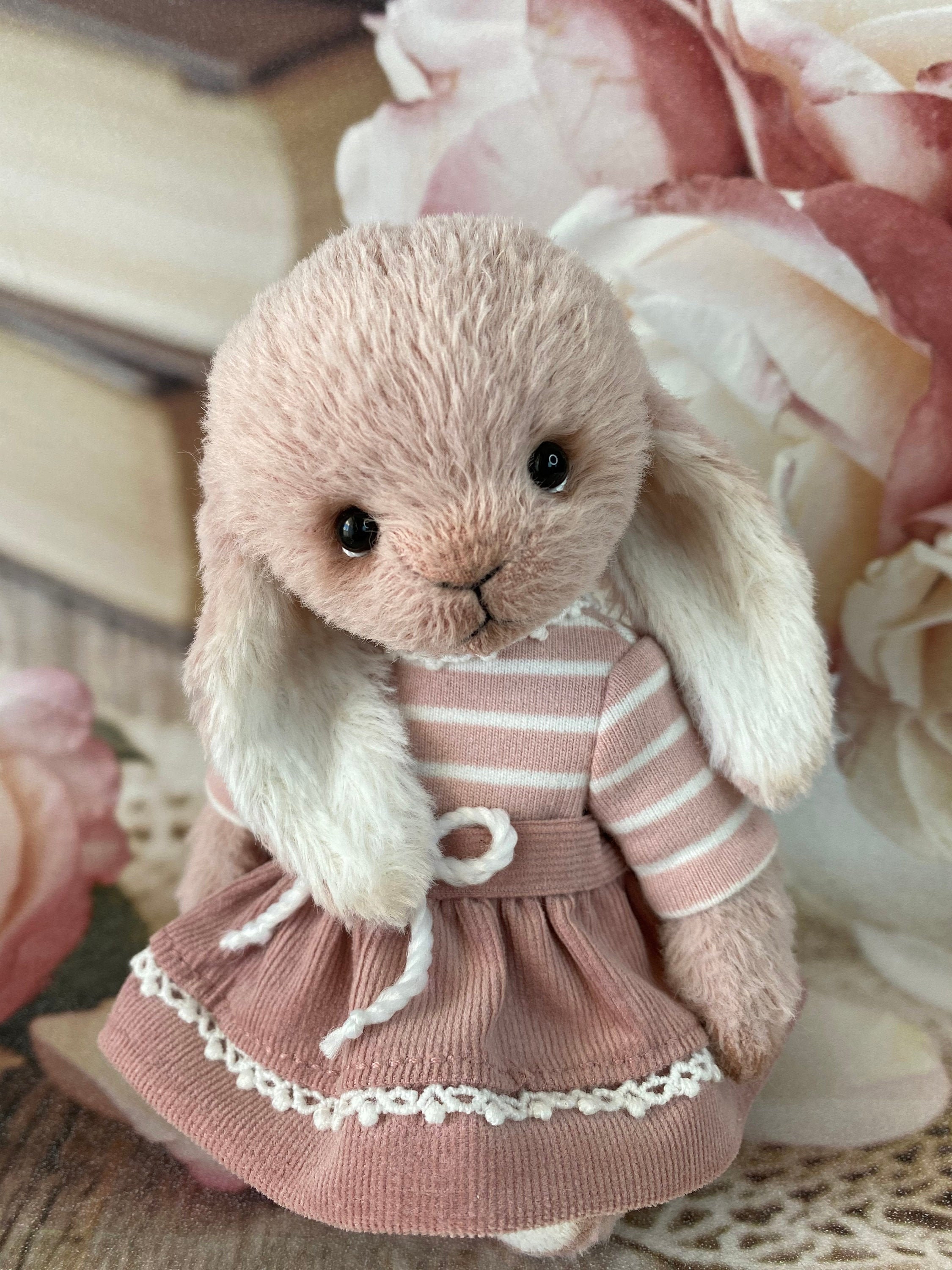 Artist teddy bunny Collectible teddy bunny Interior doll Etsy