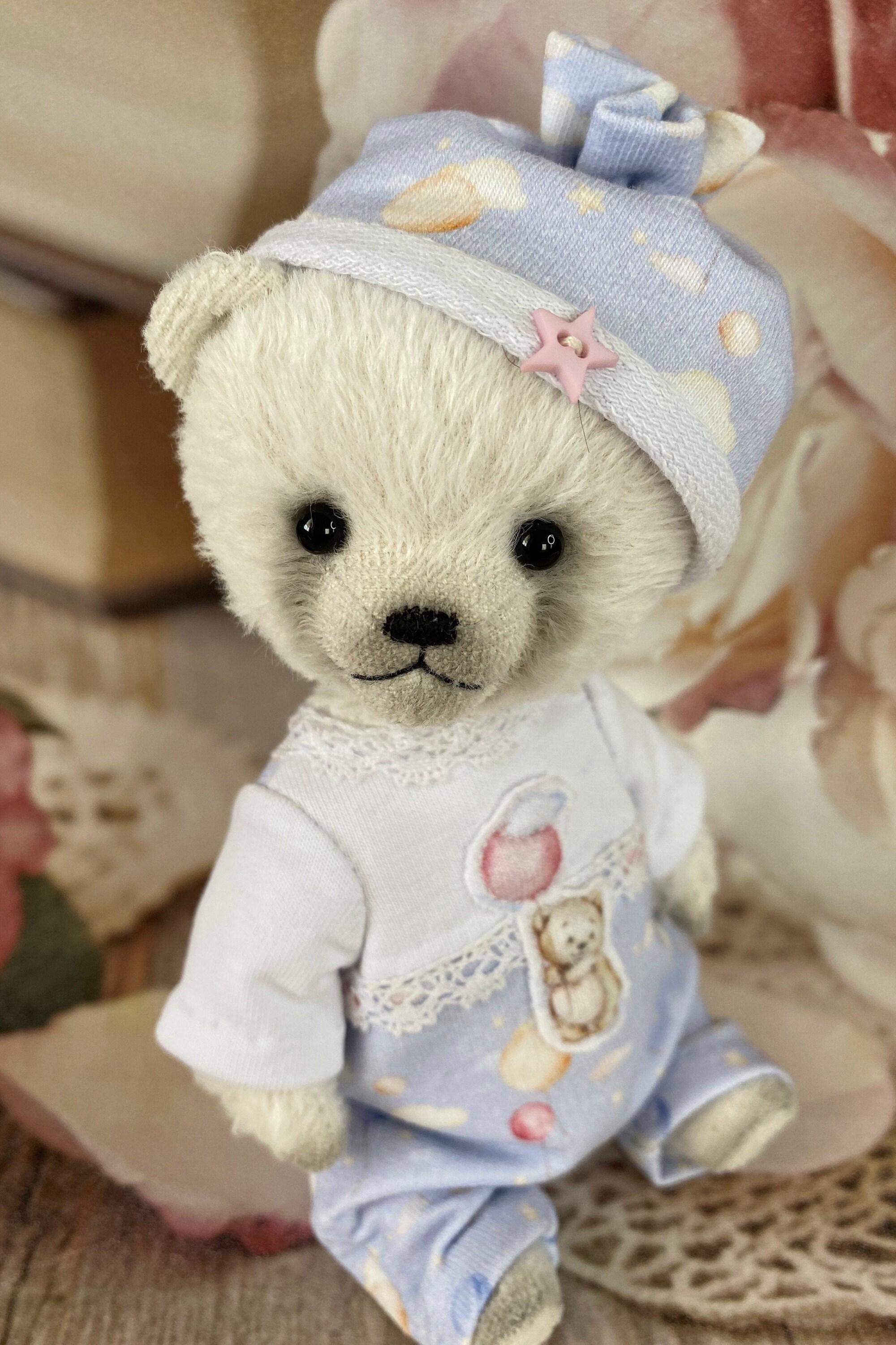 Handmade teddy bear clothes Artist teddy bear ooak Etsy