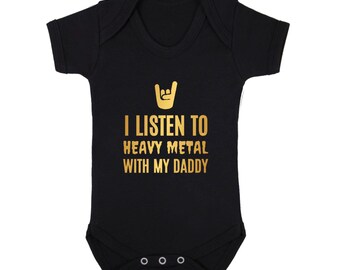heavy metal baby grow