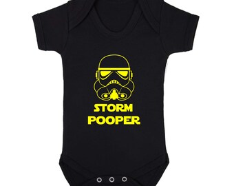 Baby Lätzchen 'Storm Pooper' - Witziger Spruch Lätzchen Aus Baumwolle