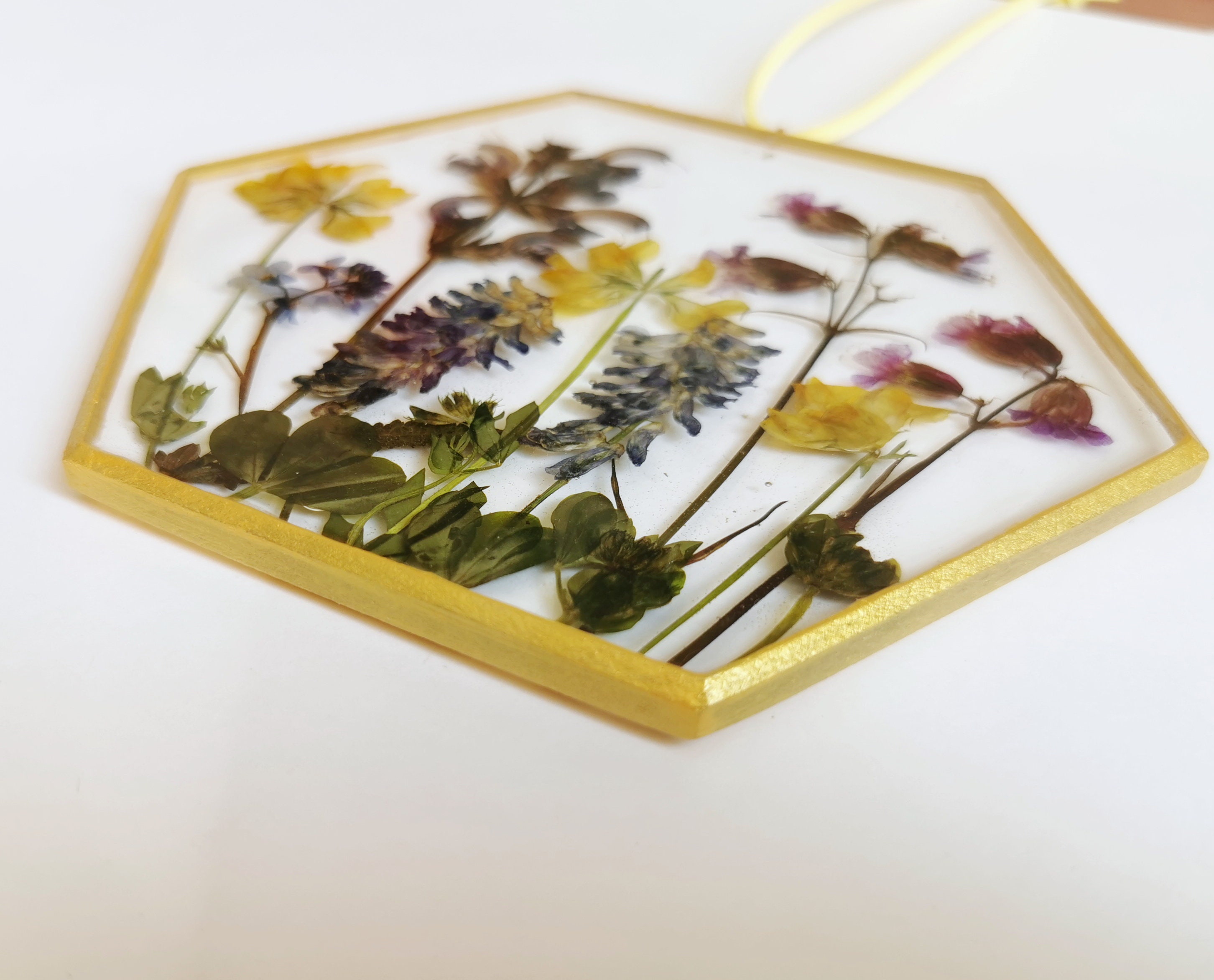 Resin Flower Art Resin Flower Wall Art Window Hanging Frame Etsy