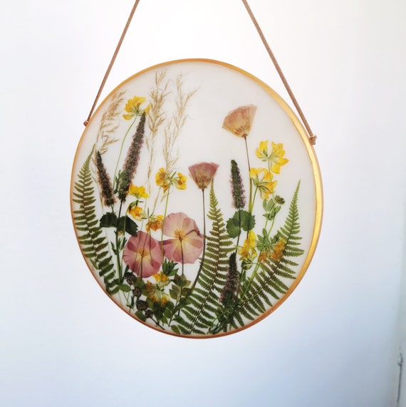 Resin Flower Art Resin Flower Wall Decor Dry Flower Frame Etsy