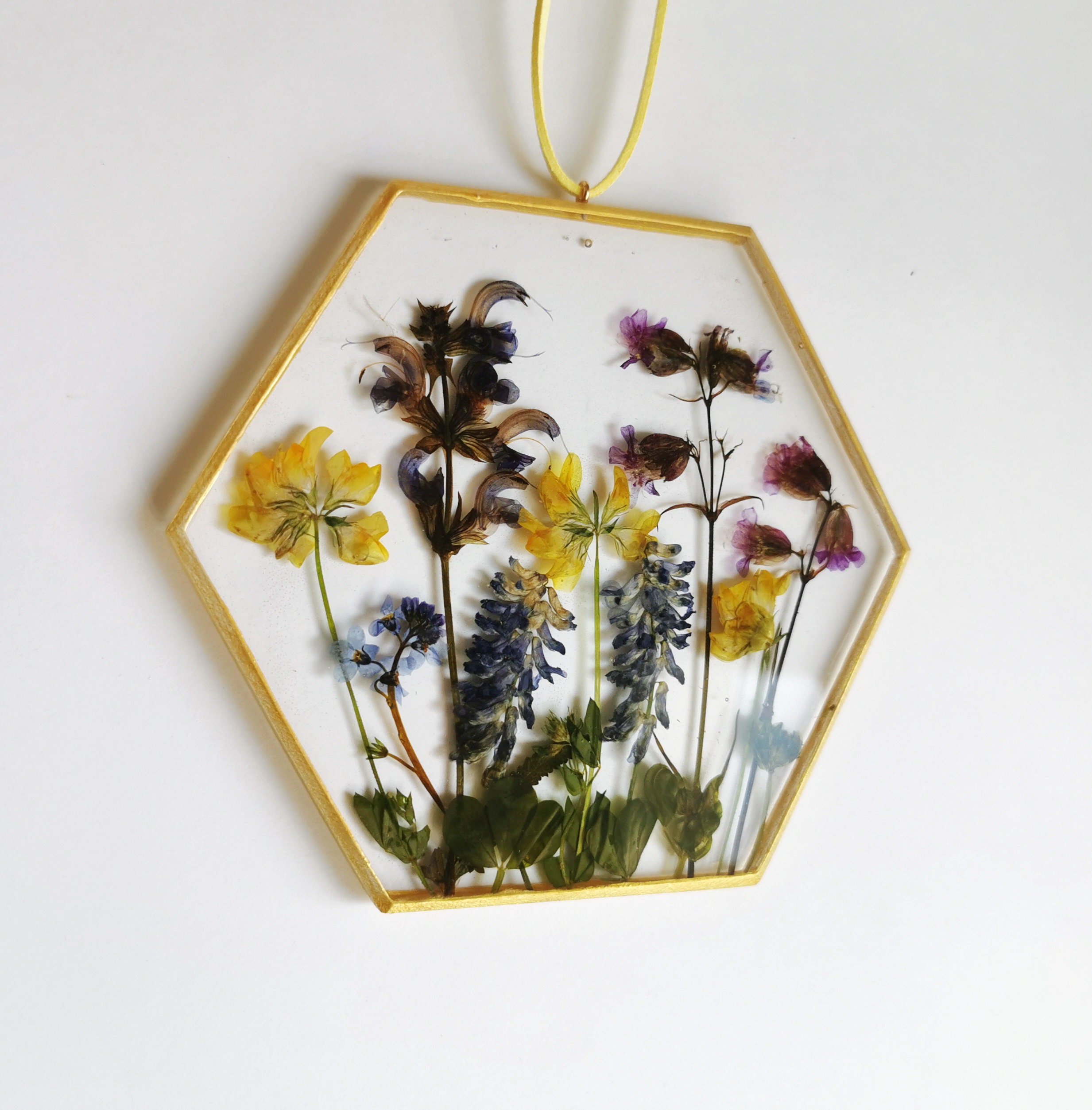 Resin Flower Art Resin Flower Wall Art Window Hanging Frame Etsy