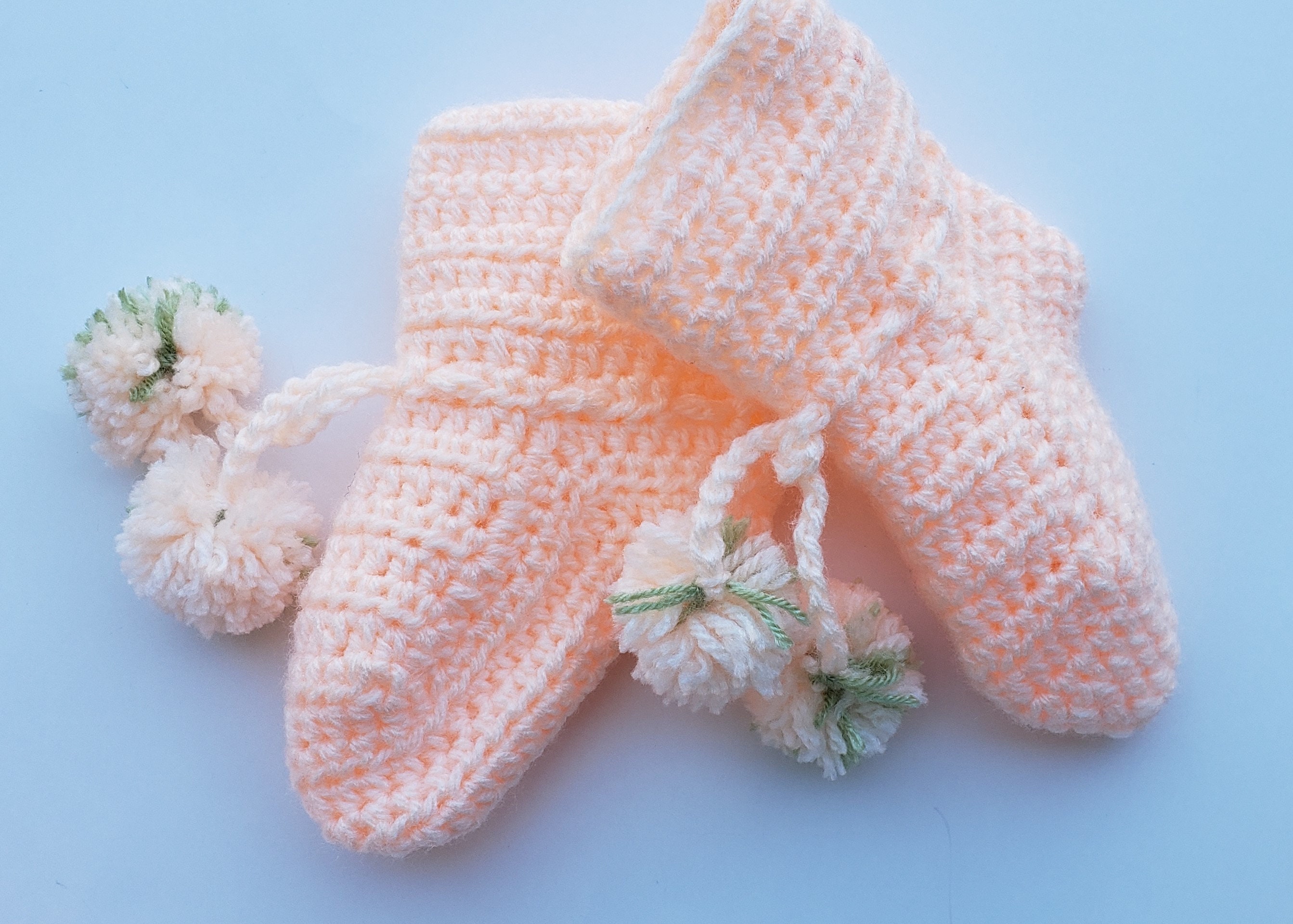 A Warm set of Hat Mittens and Socks for newborn1yr New Born Etsy