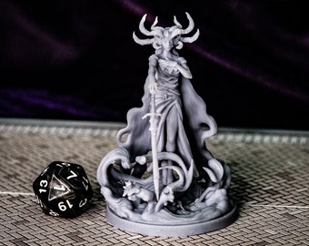 Lady of the Loch single figure piece 50mm miniature mini wildhunt collection playset 3d print DnD D&D Tabletop Display RPG Mammoth Factory