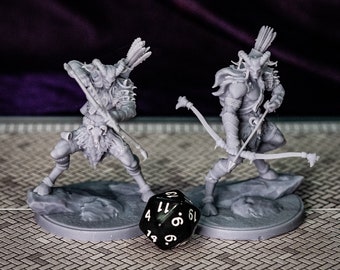 Wildhunt collection Markmen set or single piece figures 50mm miniature mini playset 3d print DnD D&D Tabletop Display RPG Mammoth Factory