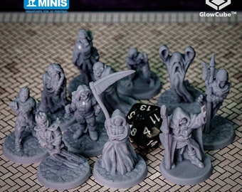 Full Undead Set or Single Undead figure piece playset 28mm miniature mini 3d resin print DnD D&D Tabletop Display RPG Dungeon and Dragons