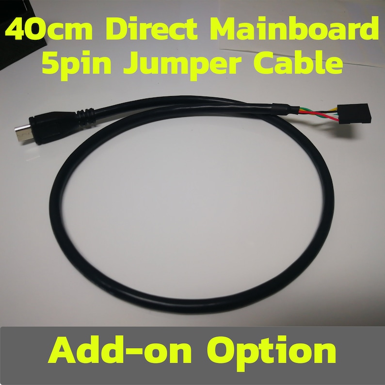 May include: A 40cm black cable with a 5-pin connector on one end and a micro-USB connector on the other end. The cable is coiled and the connectors are visible. The text "Add-on Option" is visible at the bottom of the image.