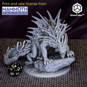 King Basilisk single figure piece 75mm miniature mini Saurian Isle collection playset 3d print DnD D&D Tabletop Display RPG Mammoth Factory