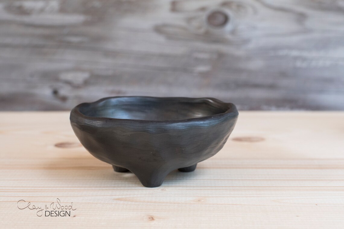 Black Ceramic Bathroom Accessories Set of 2 Items. Handmade Etsy