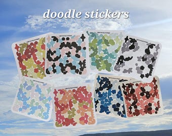 Doodle journal stickers deco sheet