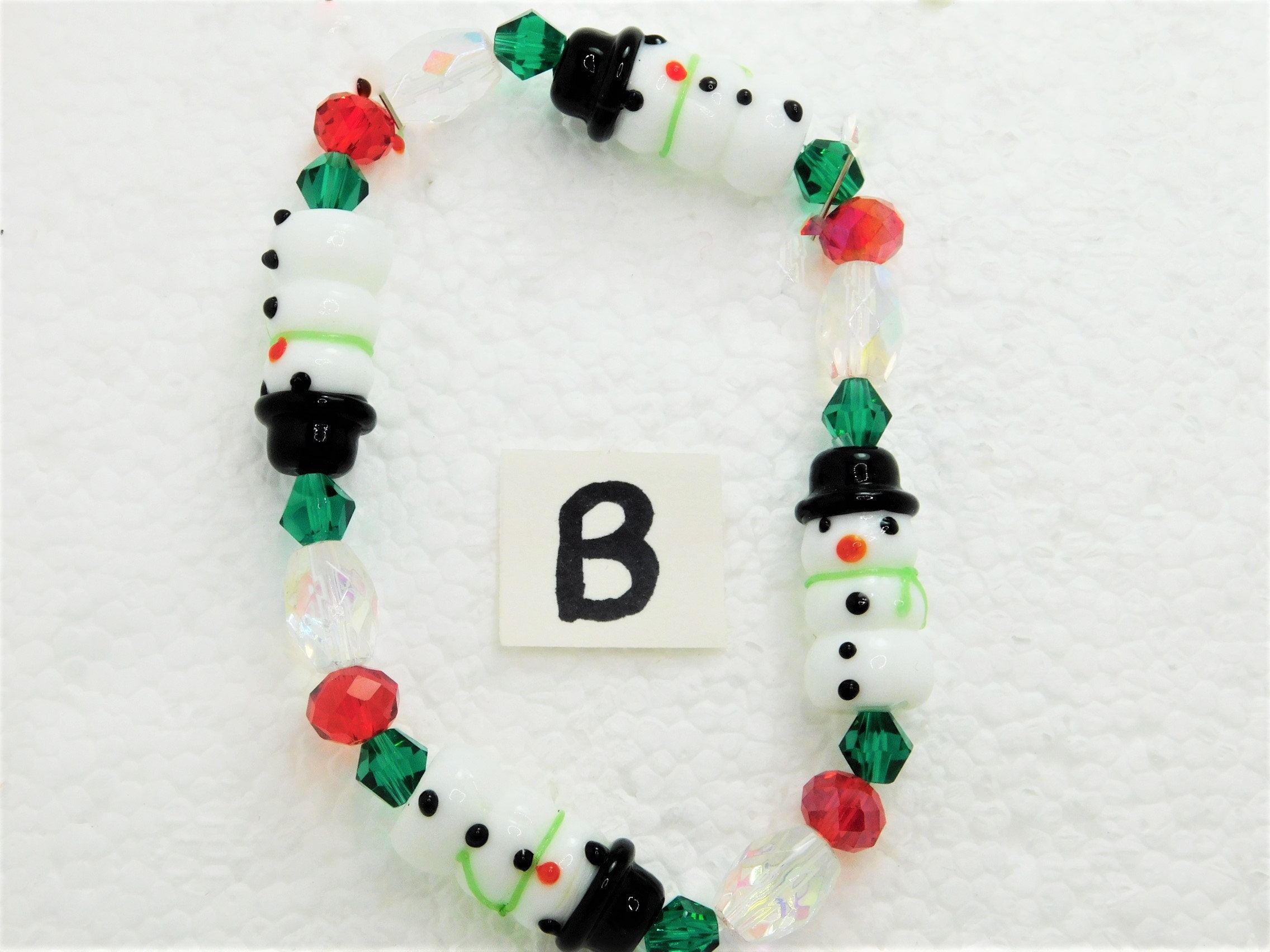 Christmas bracelets beaded bracelets earrings Christmas Etsy