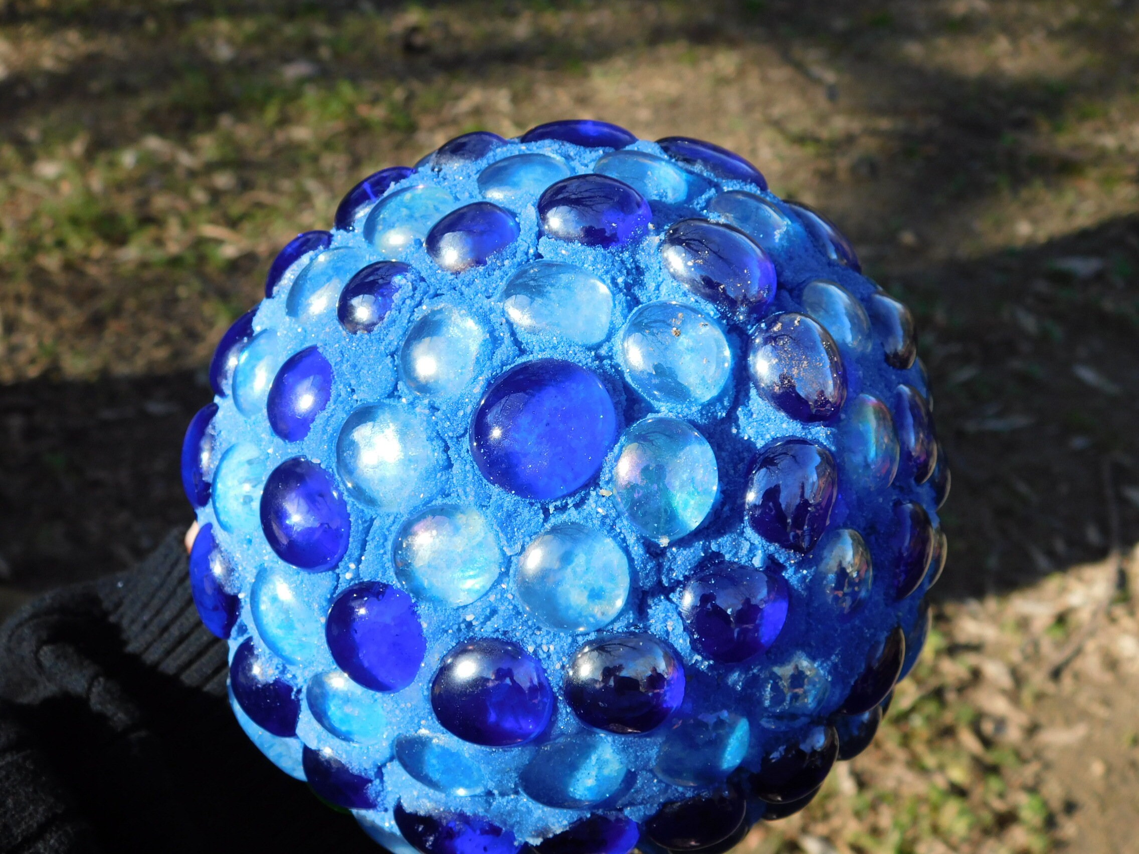 5.5 Sphere Yard Art Home Decorations Orb Table Art Flower Etsy Sweden