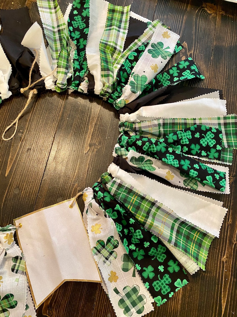 banner for boy clover st Patrick\u2019s day patty\u2019s day birthday banner Lucky One first birthday highchair banner green and black