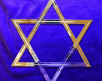 Star of David - Magen David - Gold-White Plated Copper – Sacred Jewish Star of David