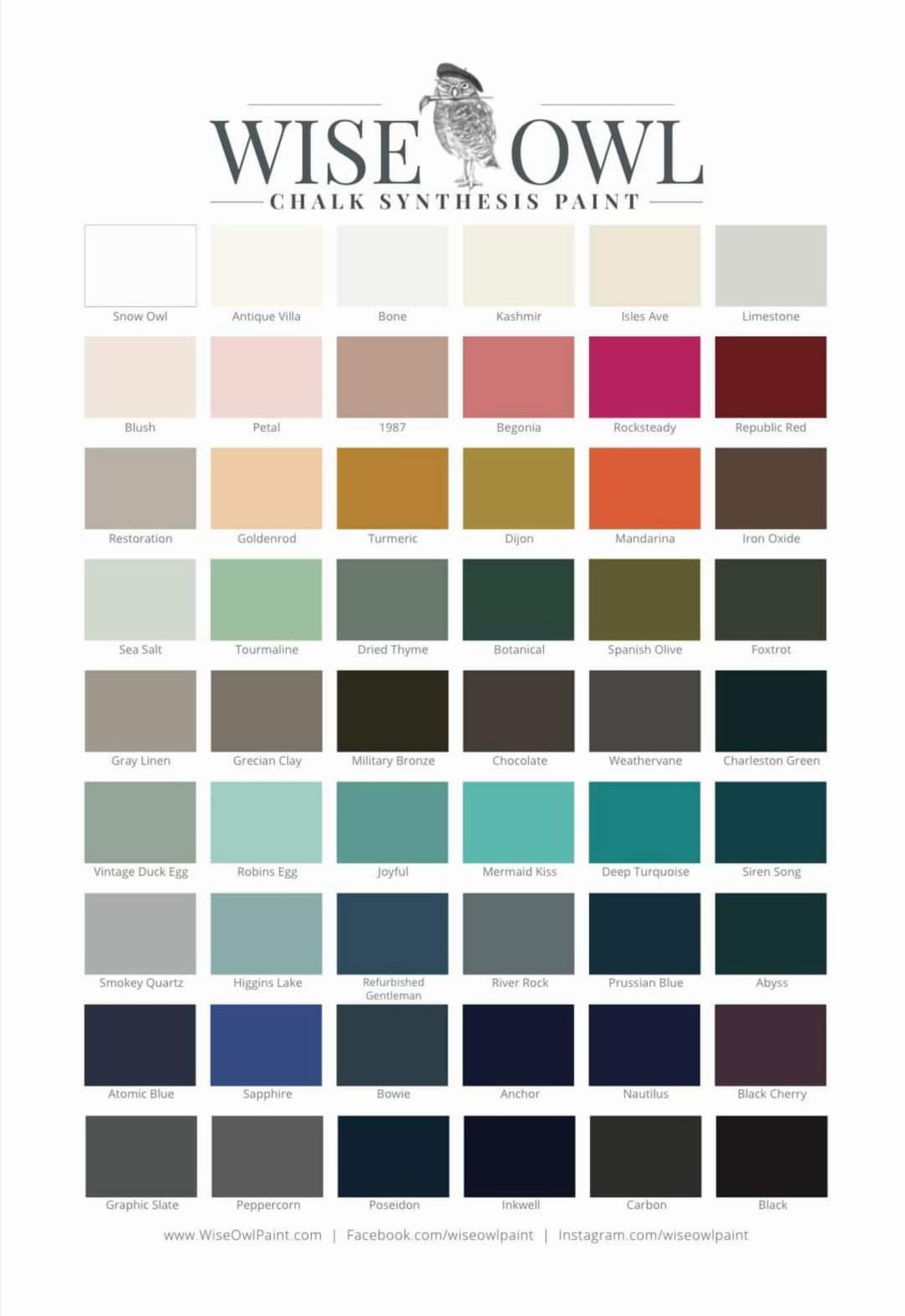 Wise Owl Chalk Synthesis Paint Sample Sticks Samples up to Etsy