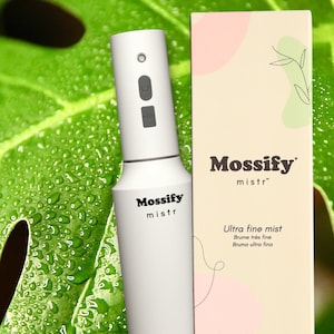 The Original Mossify mistr™ - Continuous Automatic Water Mister for Gardens - Rechargeable Water Mister for Houseplants - Best Seller