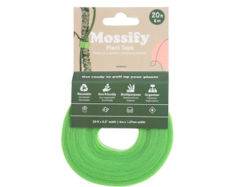 Reusable Velcro Plant Tape for Climbing Plants – Indoor & Outdoor Garden Tie | Soft Adjustable Garden Plant Support | 10ft 20ft 30ft Reuse