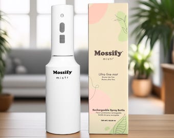 The Mossify mistr™ – Automatic Rechargeable Plant Mister | Ultra-Fine Humidifier Spray for Indoor Plants, Orchids, Tropicals