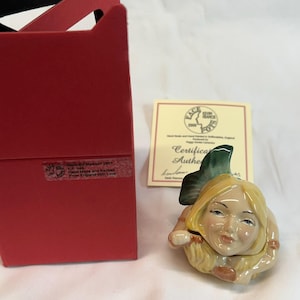 Kevin Francis Ansiktskruka Sjöjungfru Blont Hår Ocean Hav Sealife Sirener Sång Signerad Neil Eyre LE Vintage Prydnadsring Myntskrin MIB COA Rare