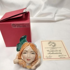 Kevin Francis Face Pot Mermaid Ariel Ocean Sea Sealife Sirens Song signed Neil Eyre LE Antique Vintage Trinket Ring Coin Box MIB COA Rare