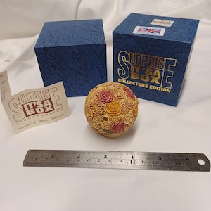Harmony Kingdom Artist Adam Binder Siab Spring Garden Flower Rose Screw Top Lid Trinket Ring Coin Box MIB COA RARE