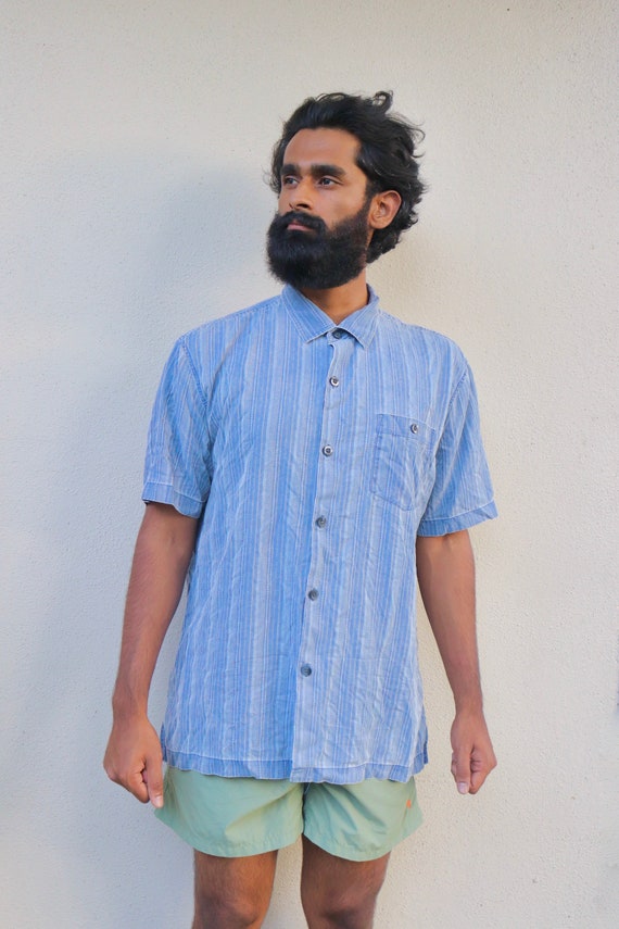 Pastel Vintage Tommy Bahama dress shirt 1980s 199… Gem