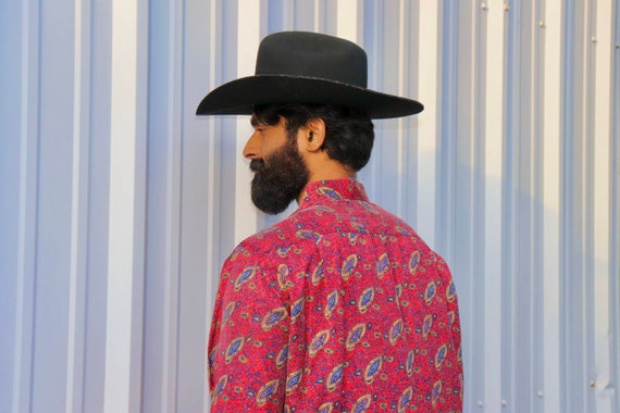 Paisley SILK button up - 1980s to 1990s - Vintage