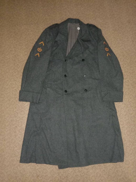 Vintage rare swiss army military surplus wool gre… - image 1