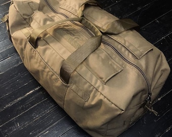 Norwegian Army Surplus Duffle Bag, Bergans Coyote Brown Cordura, 80L