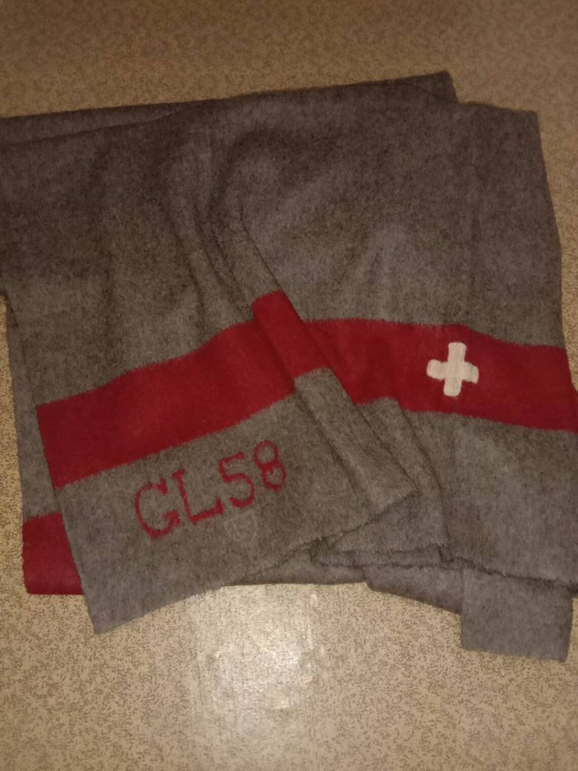 Authentic 1958 Swiss army surplus wool blanket | Etsy