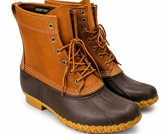 Vintage vroege jaren 2000 LL Bean Duck Boots US 10 W Gore-Tex Thinsulate Made in USA, waterdicht geïsoleerd