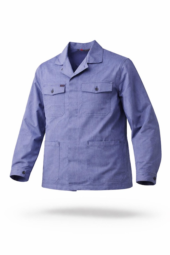 Vintage 70's New Old Stock Swiss Denim Work Chore Jacket Spilag