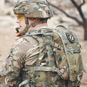 British army surplus Hydration system hydration pack Virtus Source Rider 3L MTP Camelbak MTP multicam, new old stock warehouse storage